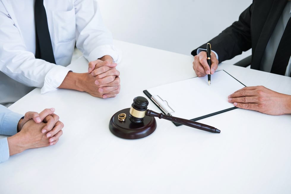 Agreement Prepared by Lawyer Signing Decree of Divorce